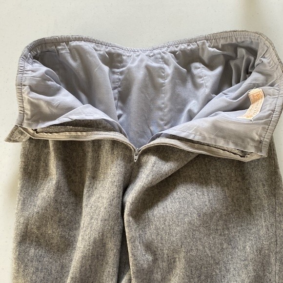 Vintage Pendleton Pure Virgin Wool Pants Slacks Trousers Wide Leg Lined Elastic - Picture 9 of 14